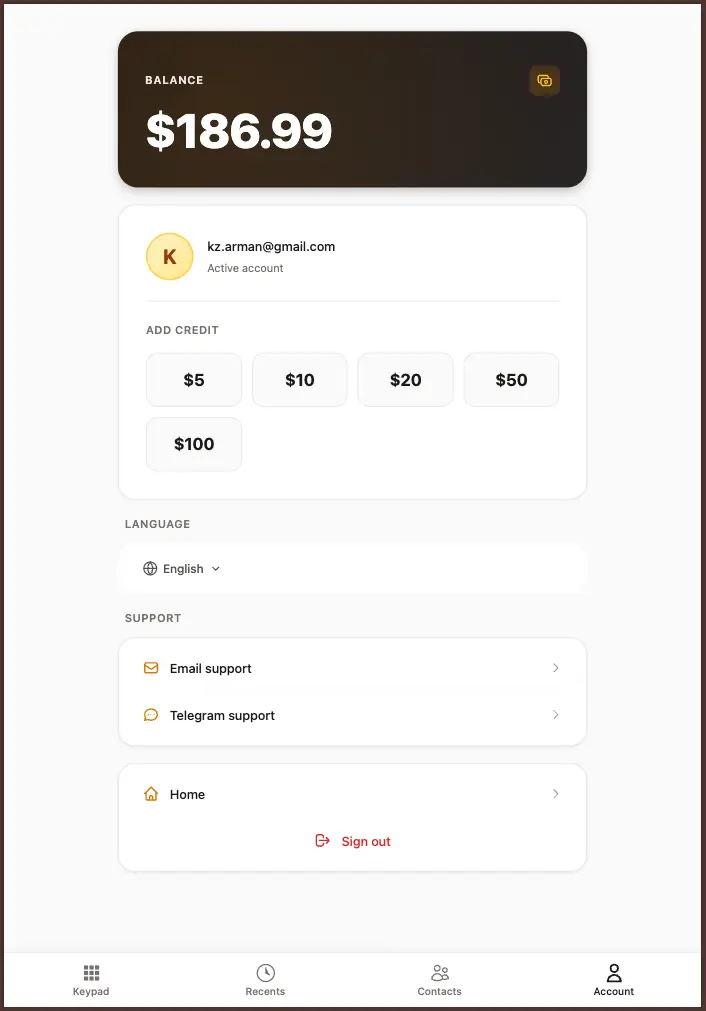 Phonecall screenshot 3