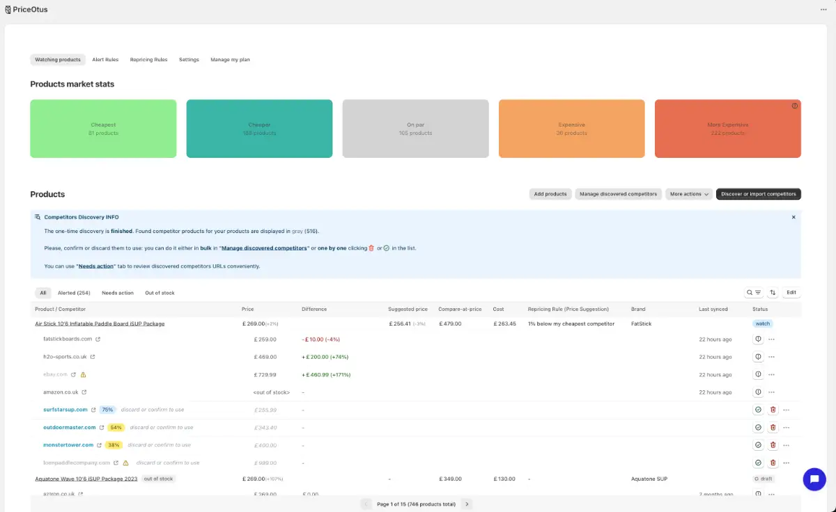 PriceOtus screenshot 2