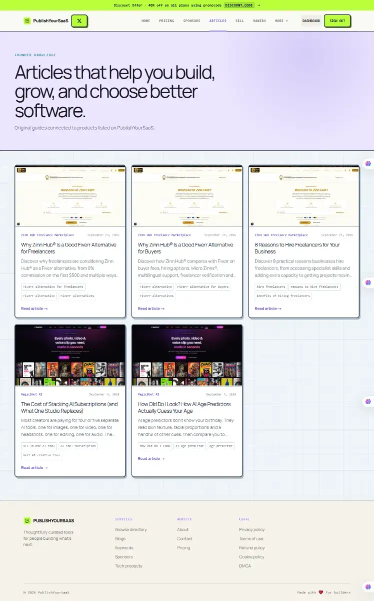 PublishYourSaaS screenshot 2