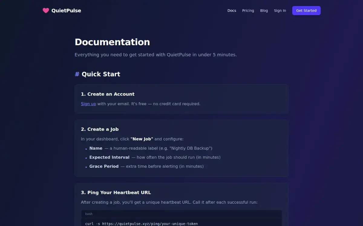 QuietPulse screenshot 2