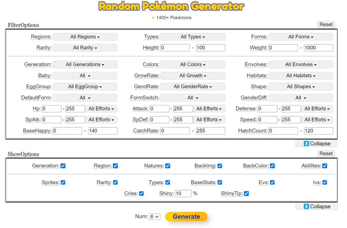 Random Pokemon Generator screenshot 2