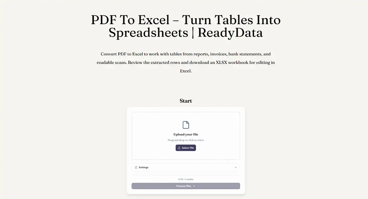 Readydata product image