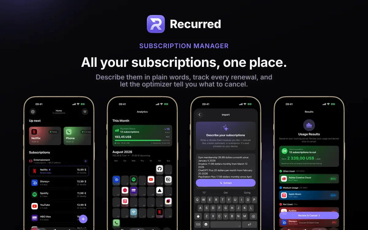 Recurred Subscription Manager image number 21