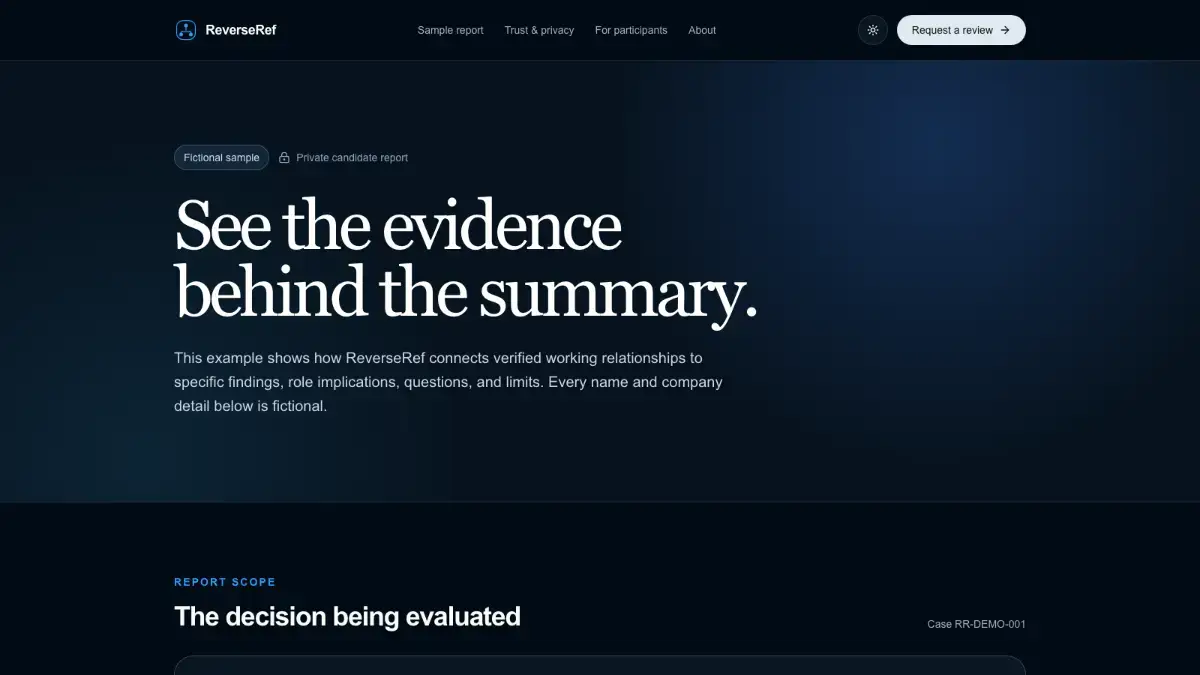 ReverseRef screenshot 2