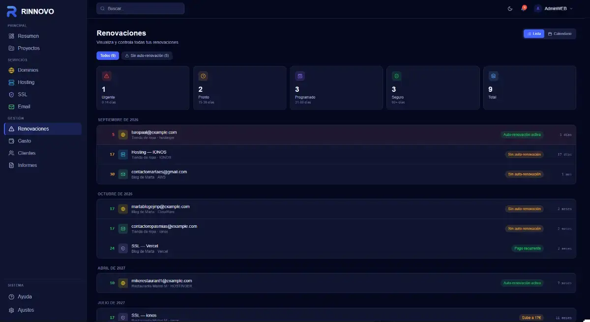Rinnovo screenshot 4