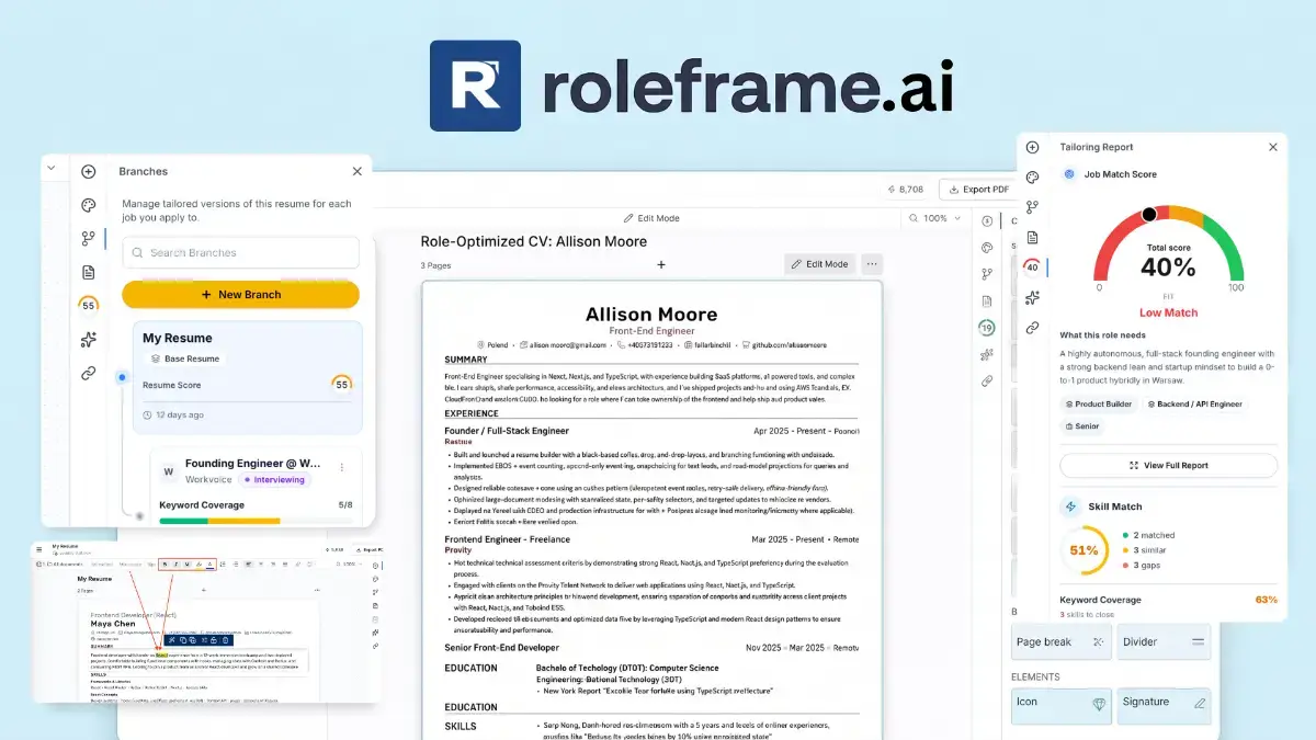 Roleframe screenshot 2