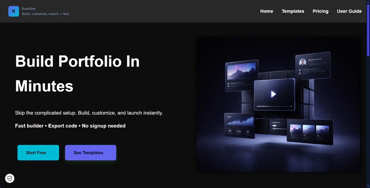 Rushsite screenshot 1
