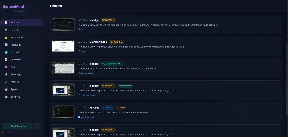 ScreenMind screenshot 3