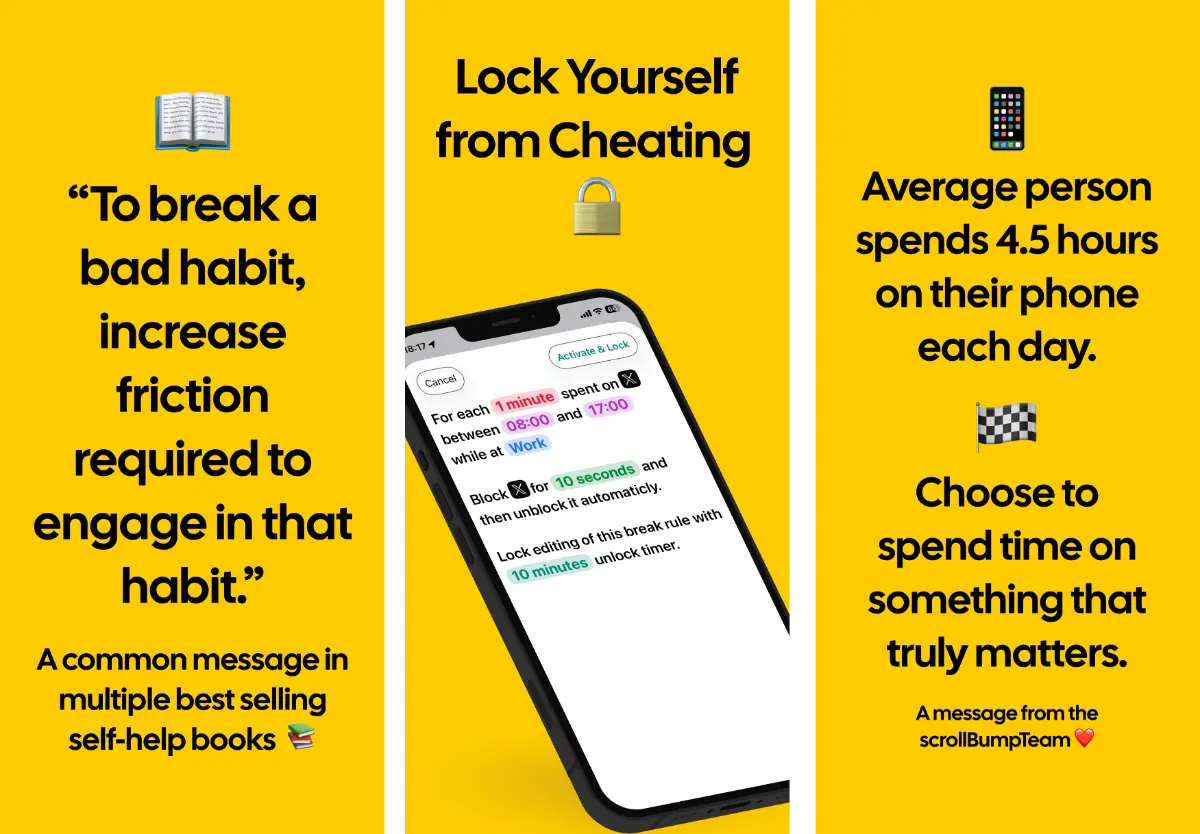 ScrollBump: Reduce Screen Time screenshot 3
