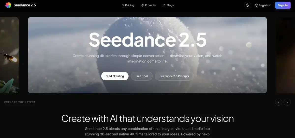Seedance 2.5 Official product image