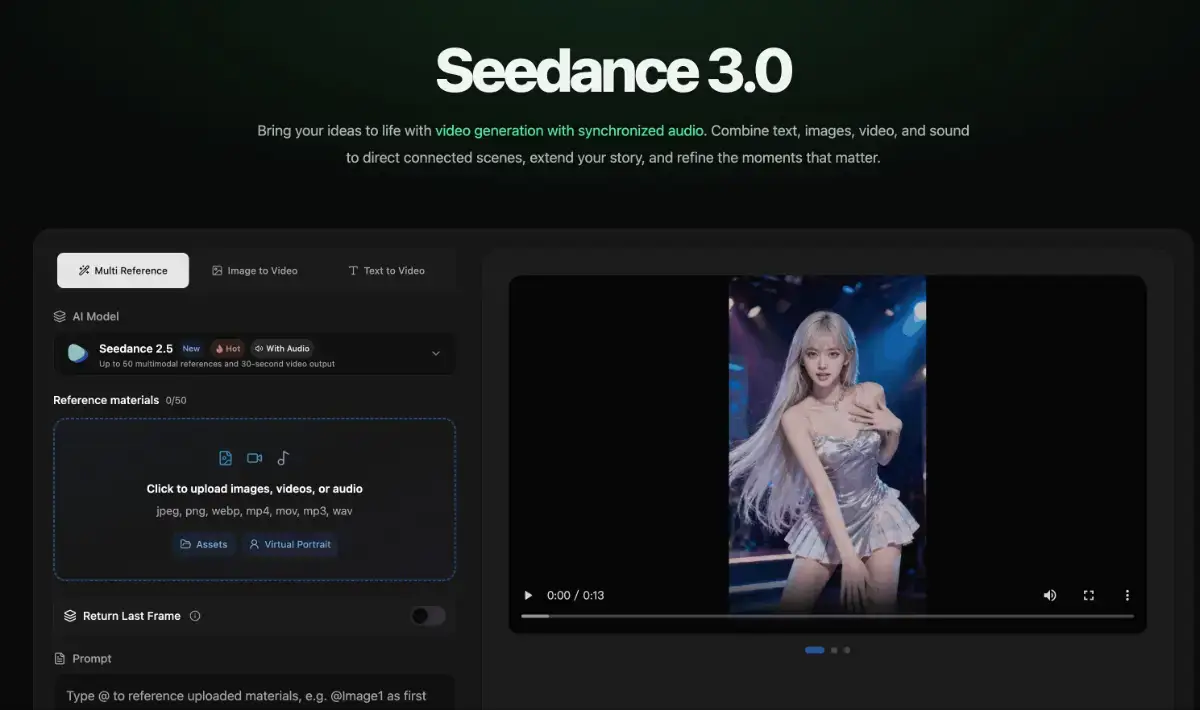 Seedance 30 screenshot 2