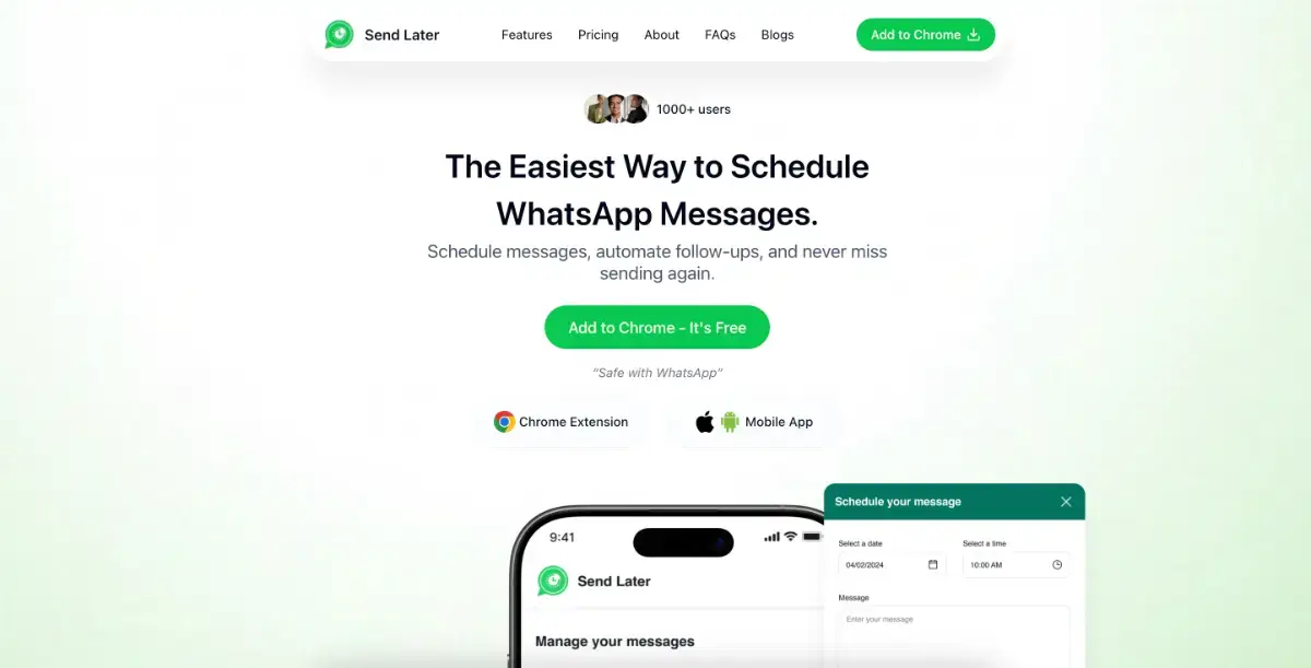 Send Later screenshot 1