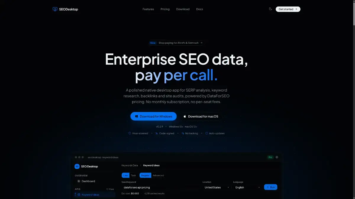 SEODesktop screenshot 1