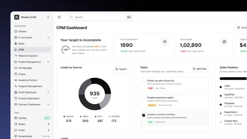 Shadcn UI Kit screenshot 3