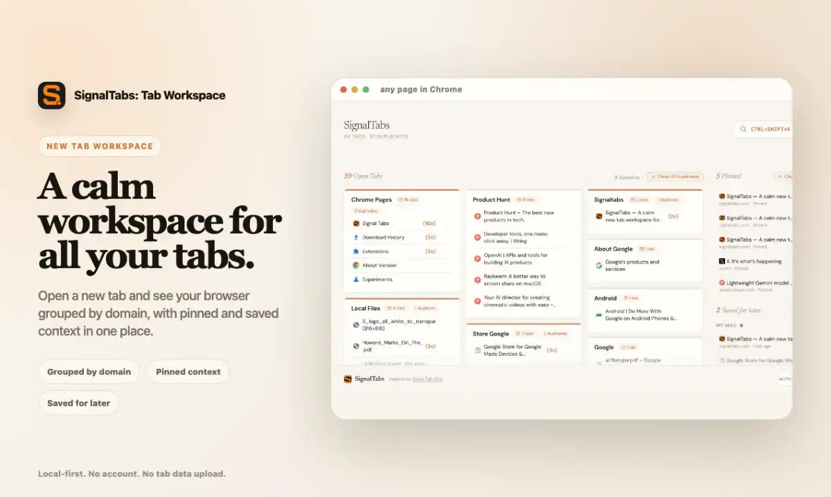 SignalTabs Tab Workspace screenshot 2