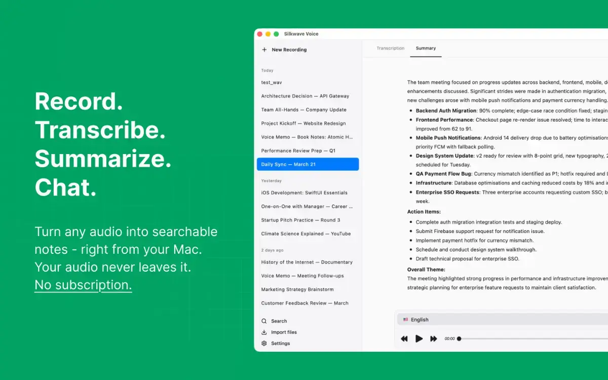 Silkwave Voice screenshot 1