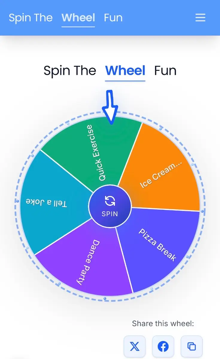 SpinTheWheelFun screenshot 1