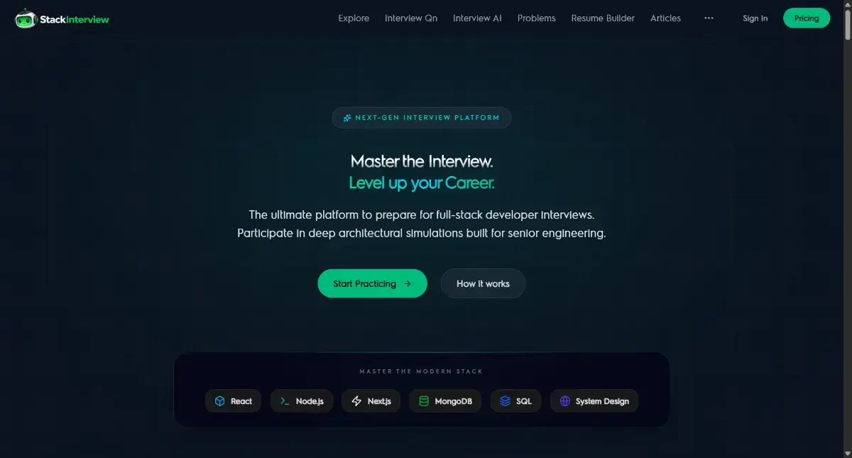 Stack Interview screenshot 1