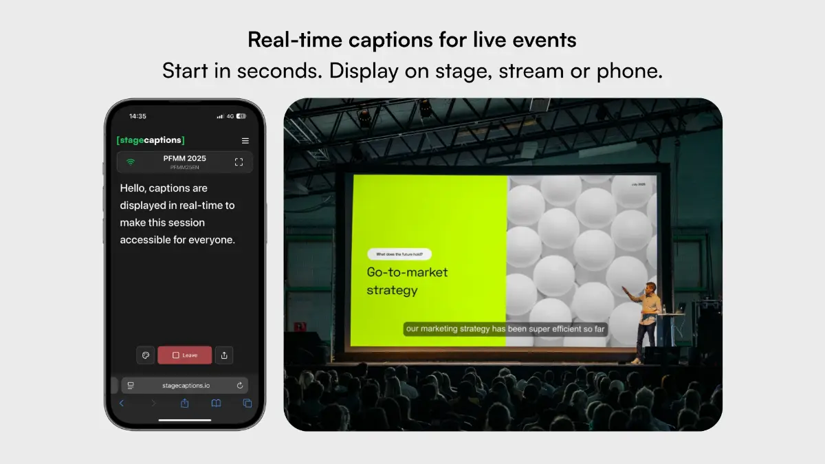 Stage Captions screenshot 1