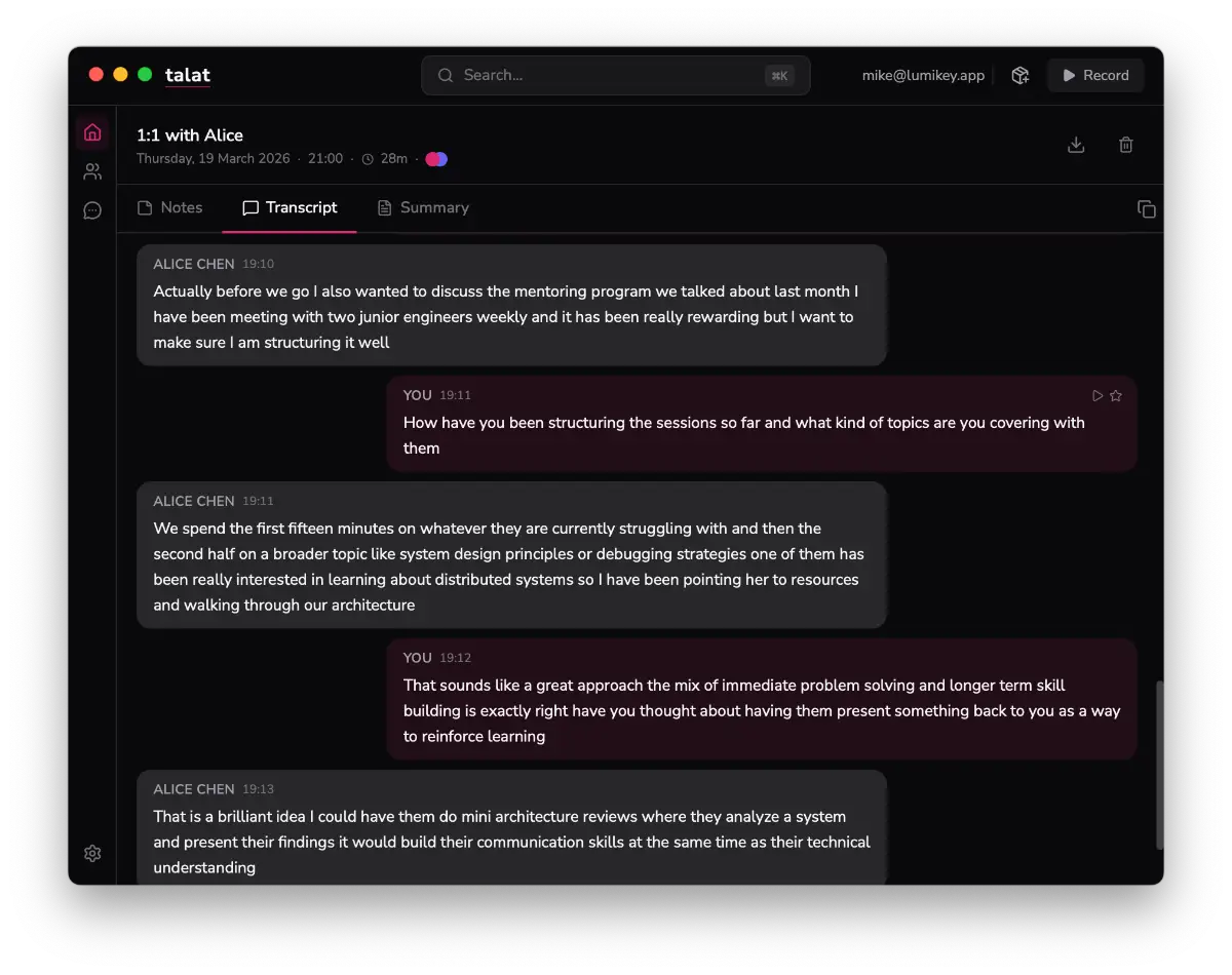 talat screenshot 2