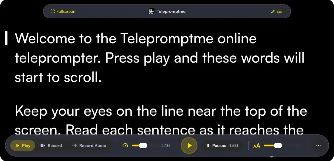 Telepromptme Online Prompter screenshot 2