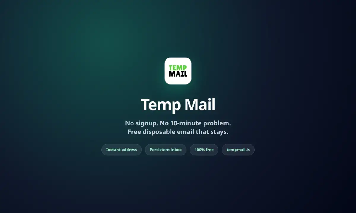 Temp Mail screenshot 1