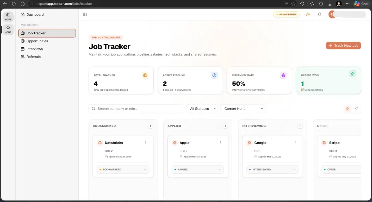 Tenurr screenshot 1