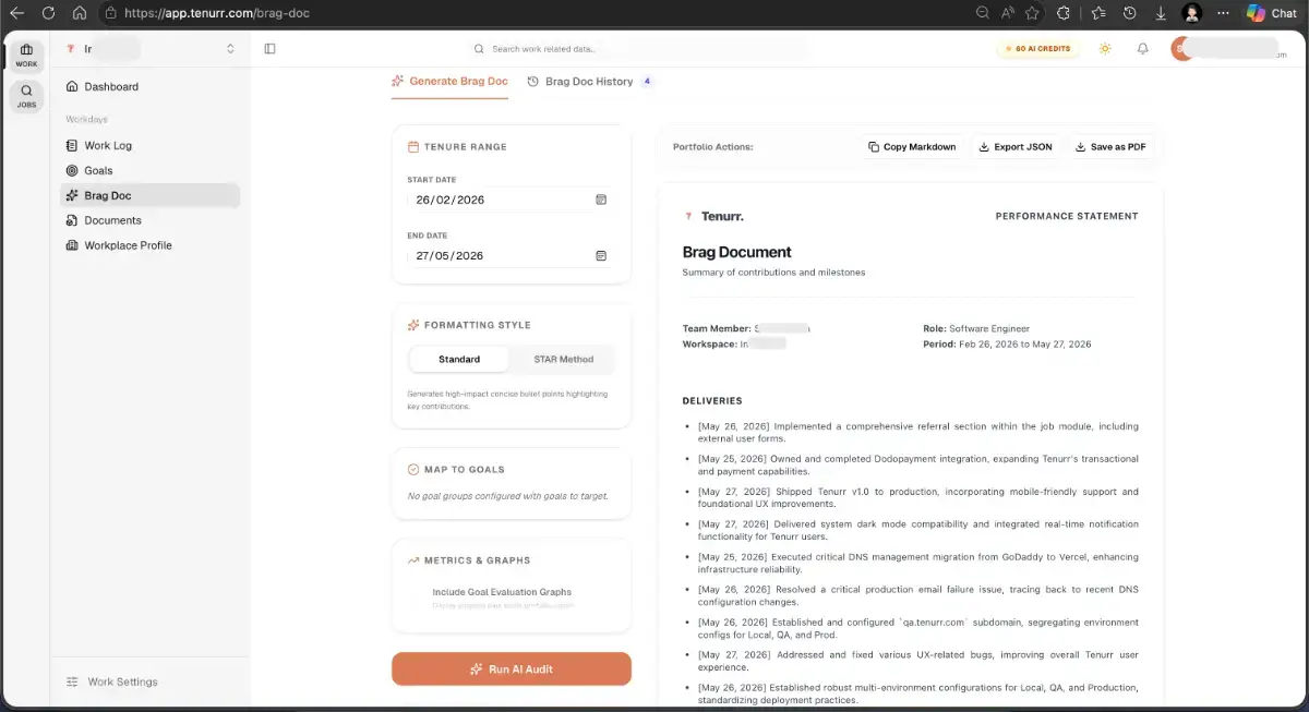 Tenurr screenshot 2