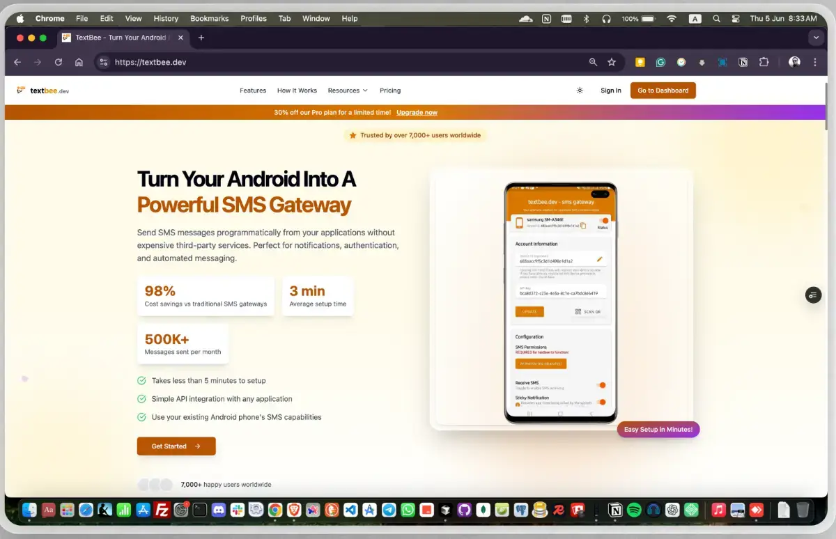 textbee.dev - sms gateway screenshot 2