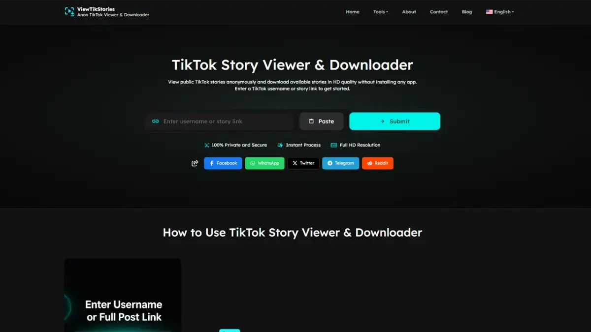 TikTok Story Viewer and Downloader product image