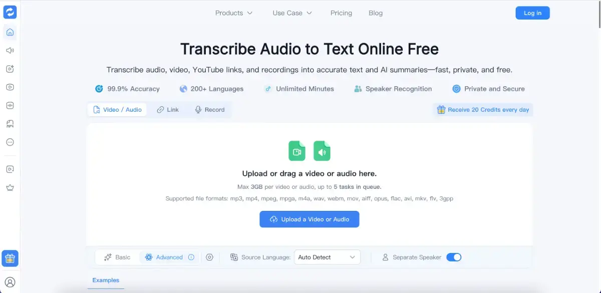 Transcribe Audio to Text screenshot 1