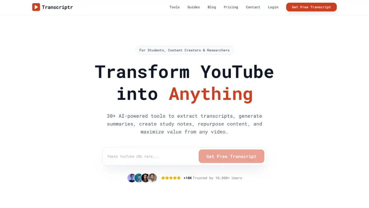 Transcriptor screenshot 1