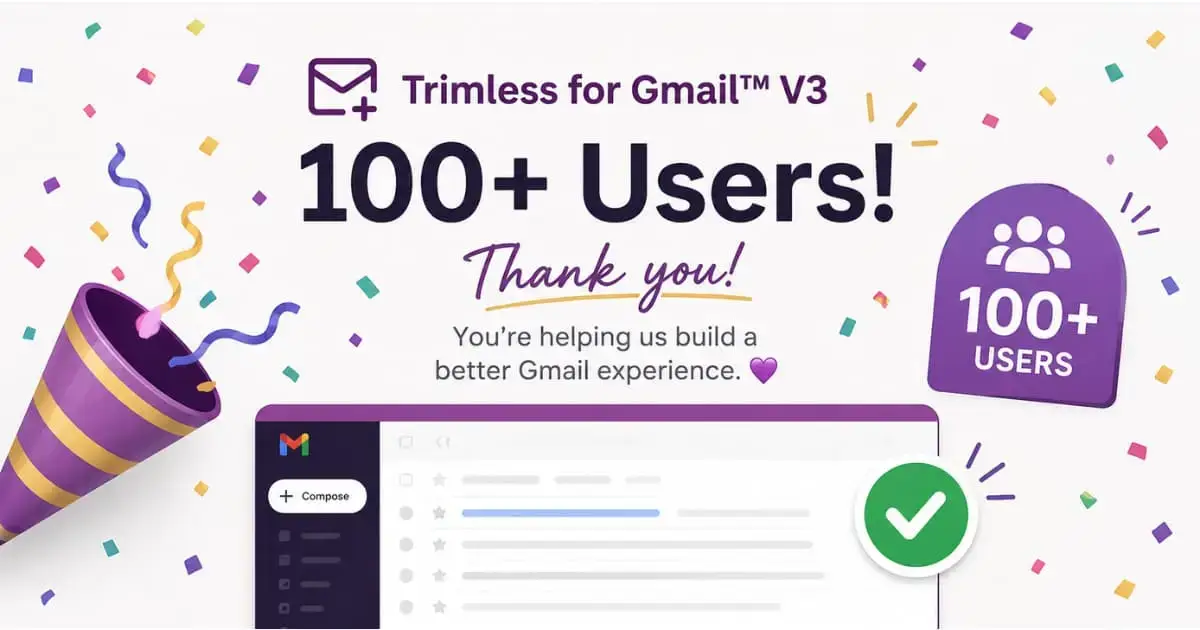 Trimless for Gmail V3 image number 01