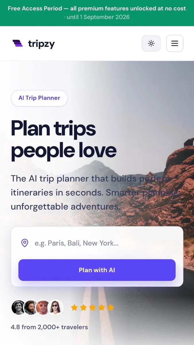 Tripzy screenshot 1