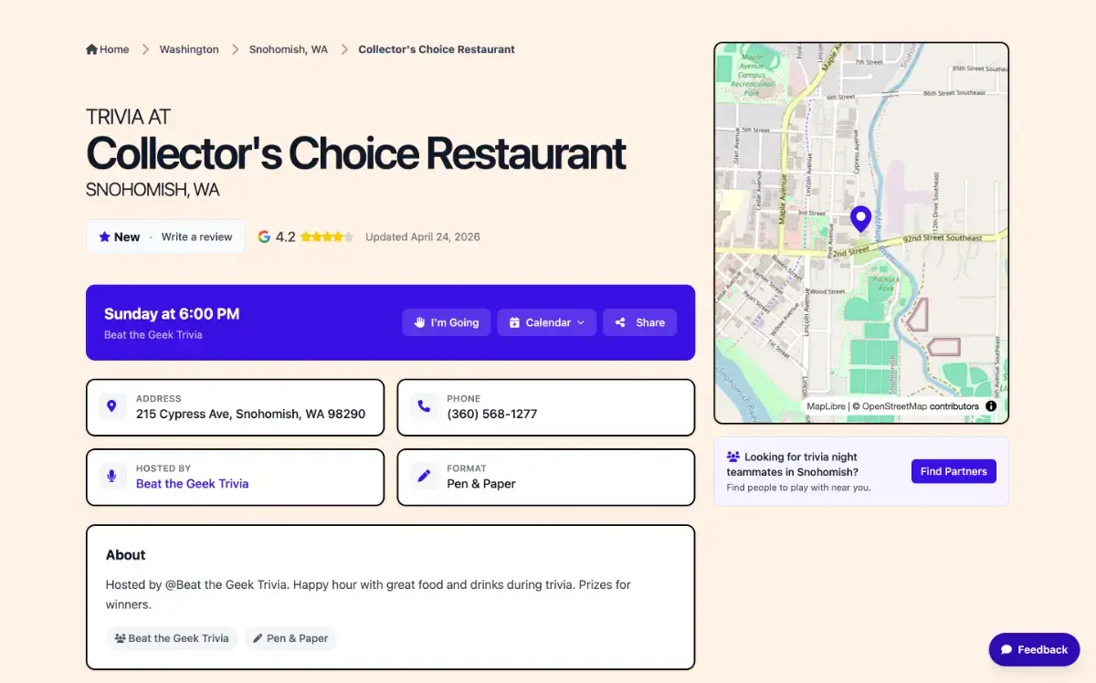 TriviaNearMe screenshot 3
