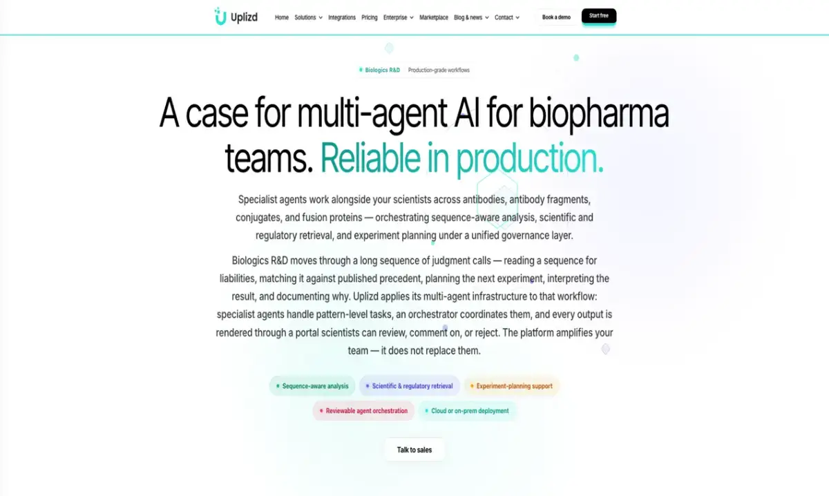 Uplizd Biologics R&D screenshot 2