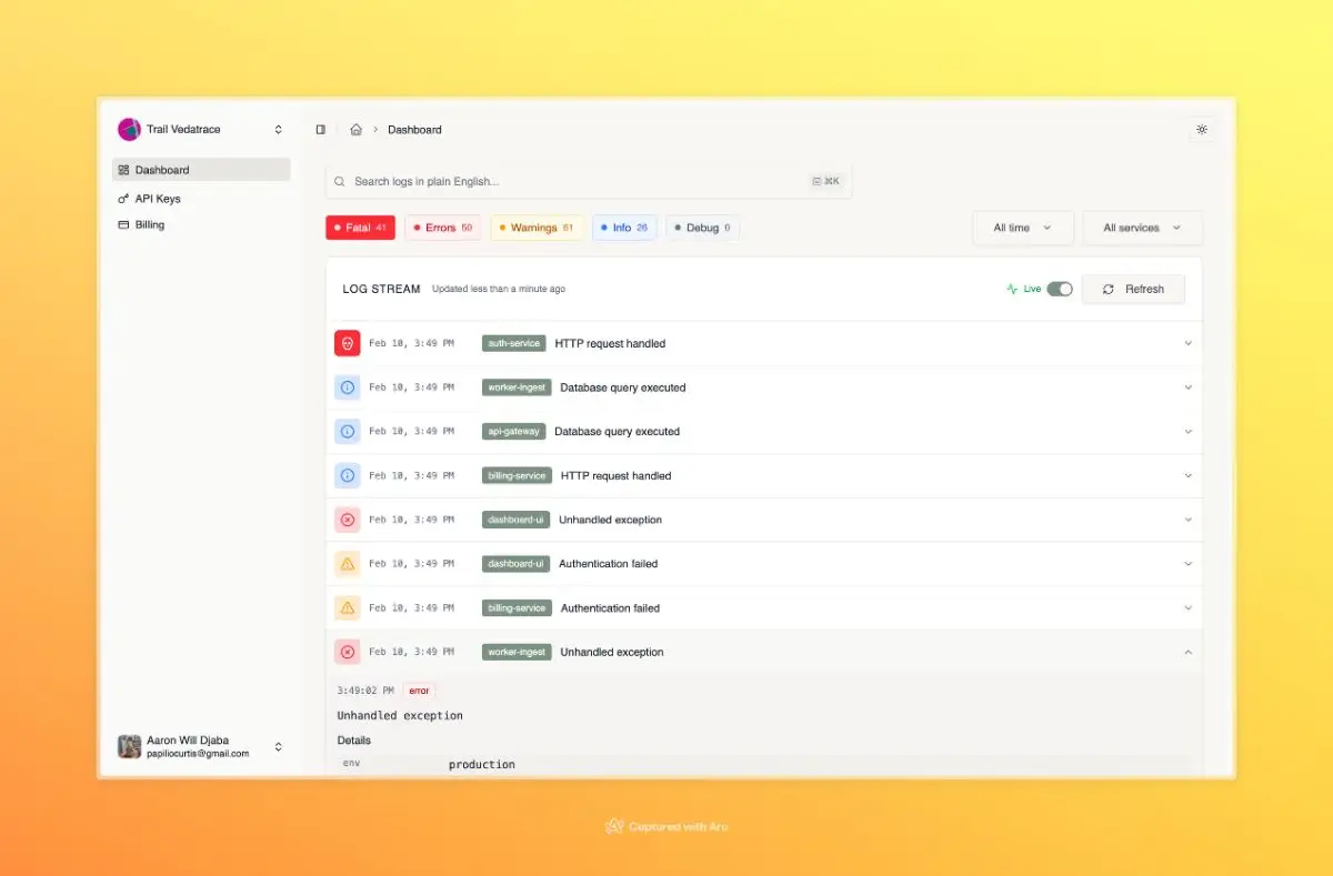 VedaTrace screenshot 2