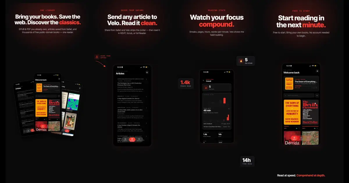 Velo Reader screenshot 3