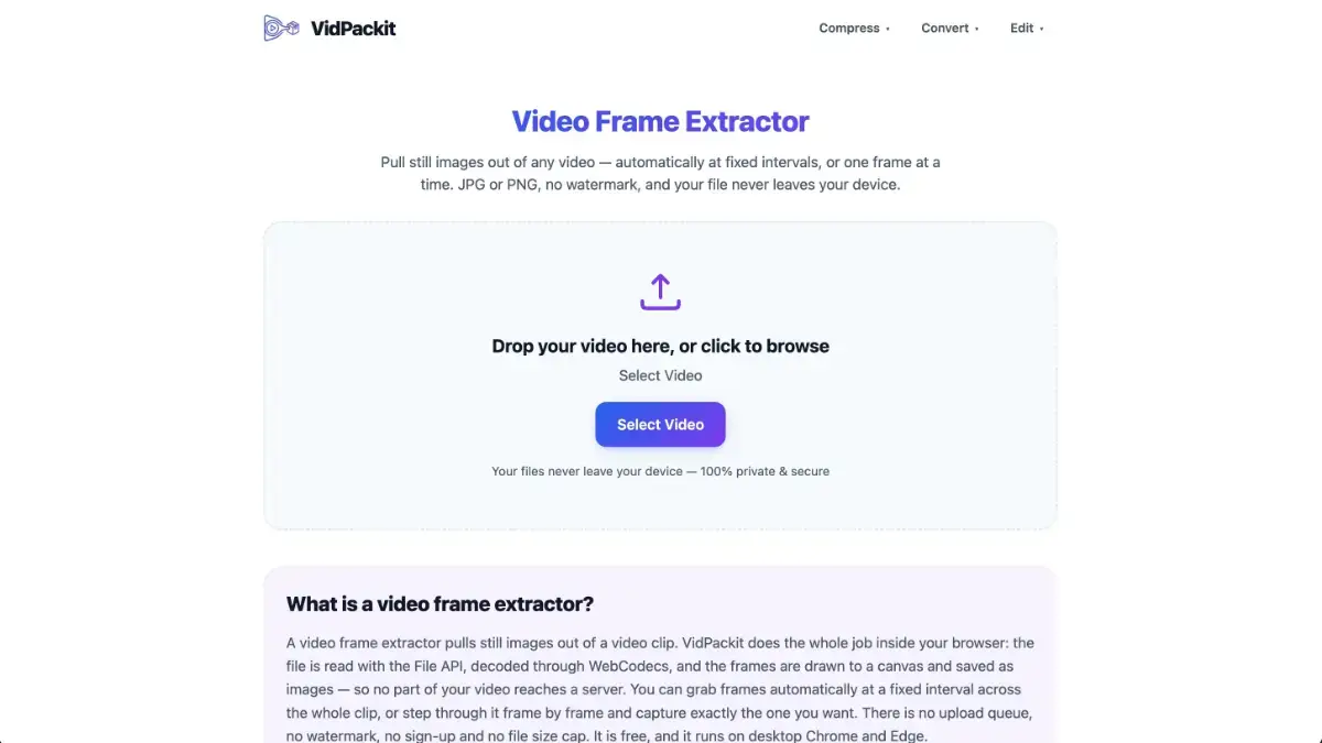Video Compressor - VidPackit screenshot 2