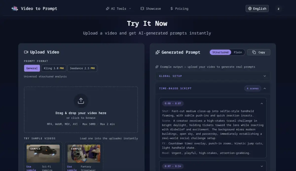 Video to Prompt screenshot 2