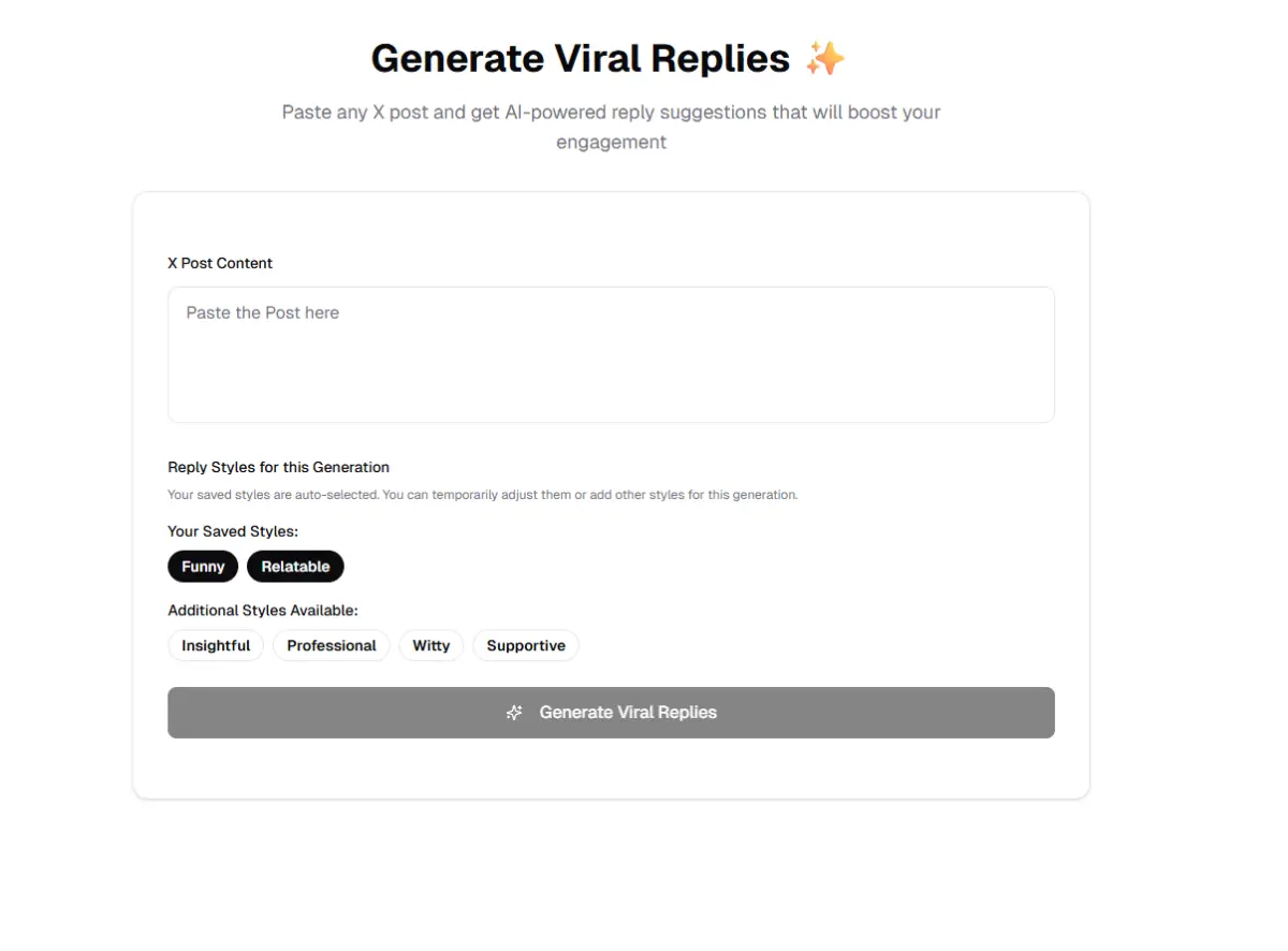 ViralReplies screenshot 1