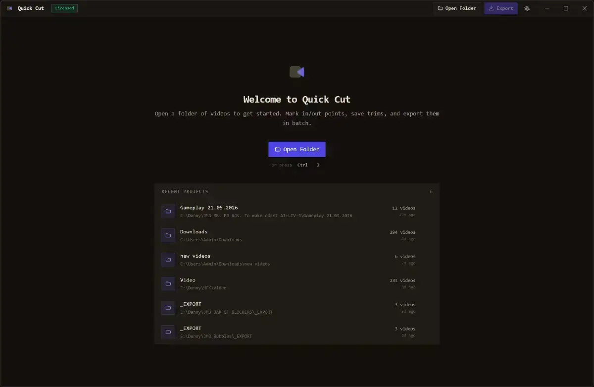VQC - Video Quick Cut screenshot 3