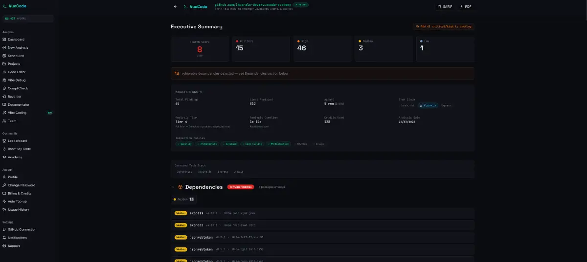 VueCode screenshot 2