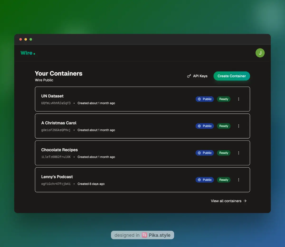 Wire screenshot 1