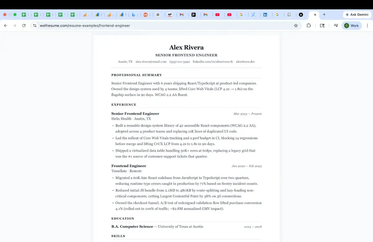 Wolf Resume image number 21