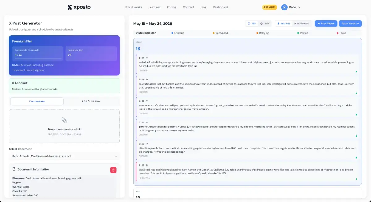 Xposto screenshot 2
