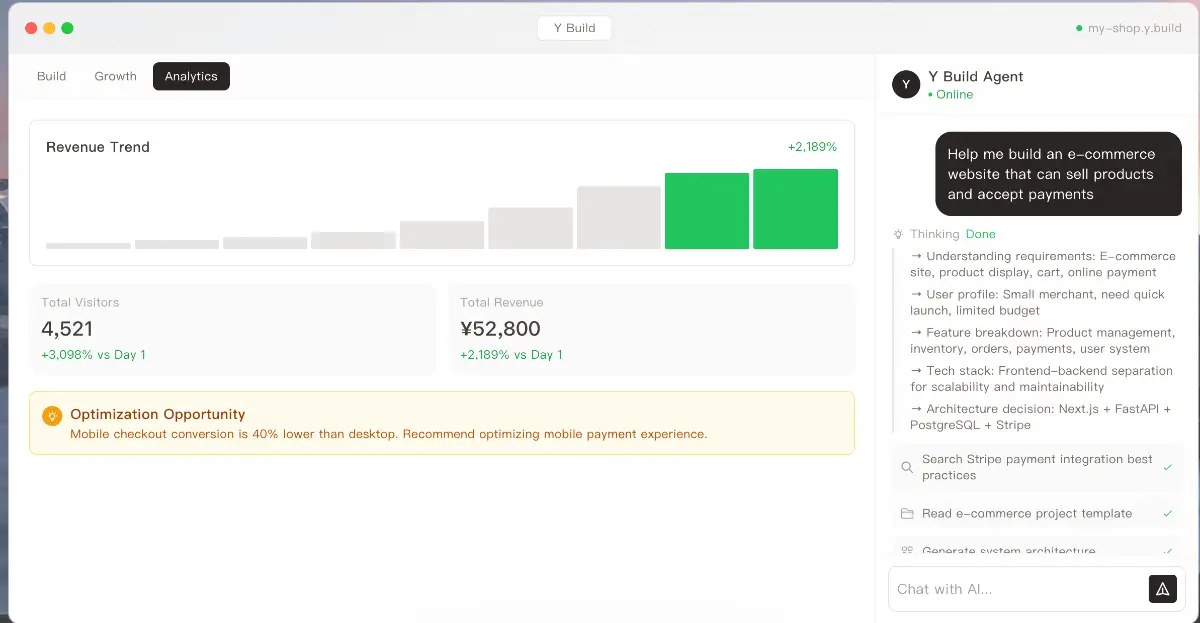 Y Build screenshot 2