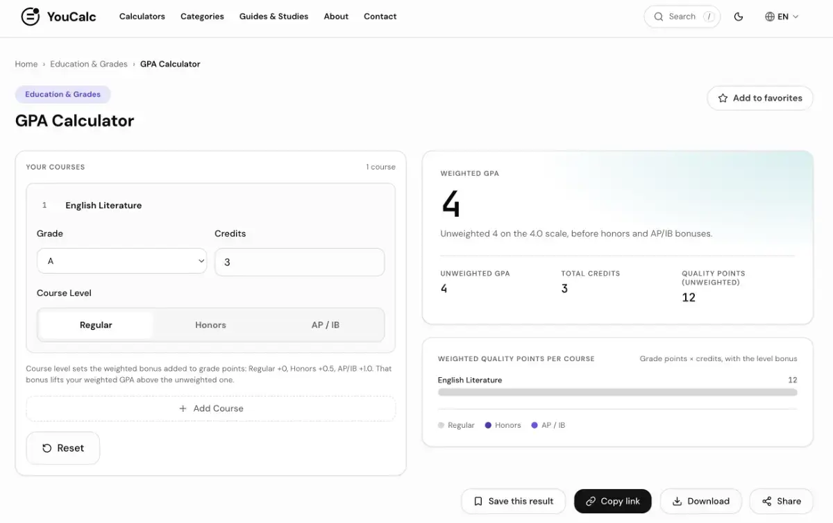 YouCalc Free calculators screenshot 2