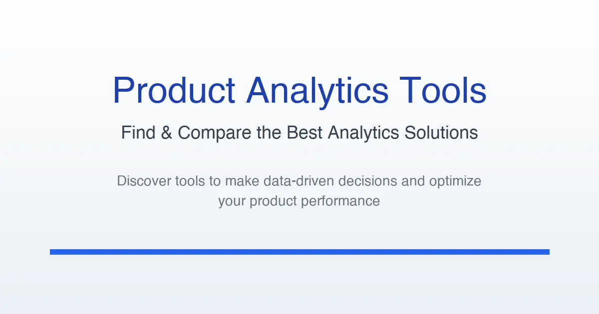 Product Analytics Tools screenshot 1