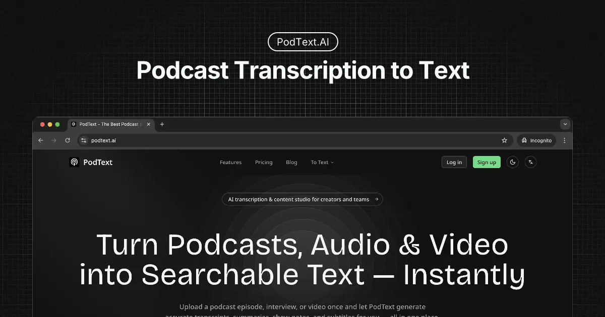 PodText product image